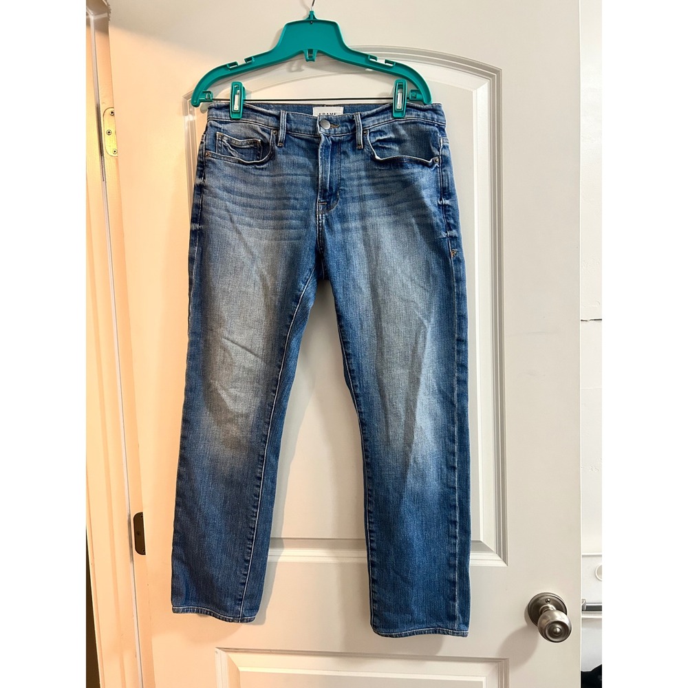 FRAME L'Homme Slim Jeans Mens Blue Wash Size‎ 31 Straight Leg Casual Pants